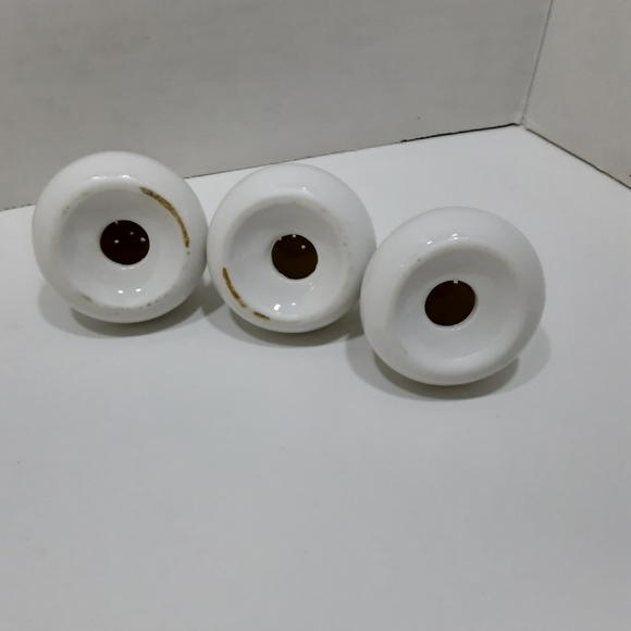 3 Pretty Porcelain Salt & Pepper Shakers Pink Roses Vintage Cottagecore - Picture 3 of 5